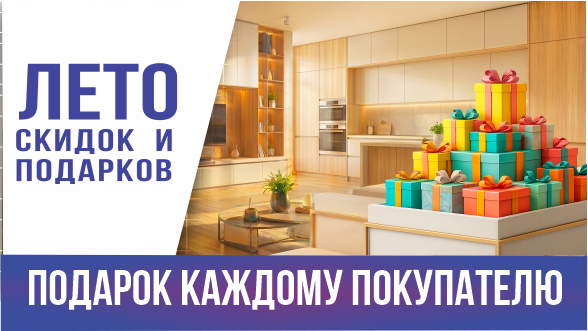 Лето скидок и подарков